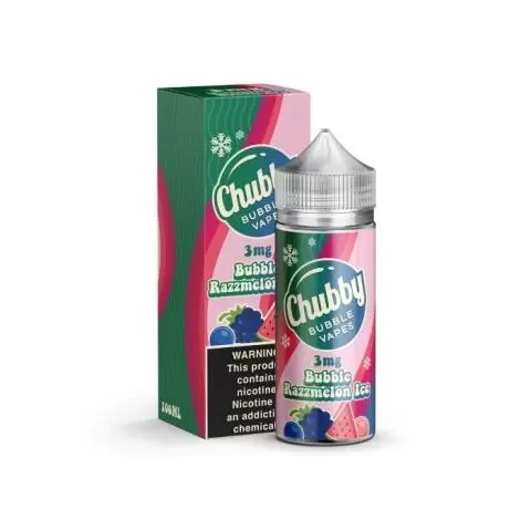 Chubby Bubble E-Liquid - Bubble Razzmelon Ice 100ml