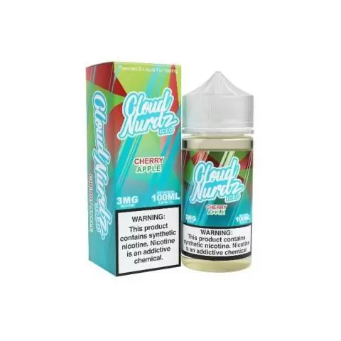 Cloud Nurdz Iced E-Liquid - Cherry Apple 100ml | Only $17.95