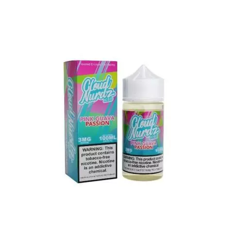 Cloud Nurdz Iced E-Liquid - Pink Guava 100ml | Only $17.95