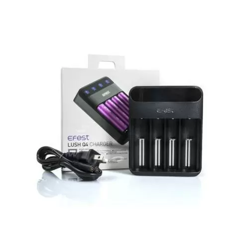 4 battery vape charger Efest | Lush Q4 Battery Charger | Best Vape Battery Charger
