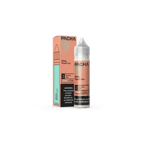 pacha vape juice E-Liquid - White Peach Ice 60ml Night Crawlers Pod Juice ST14 Please Choose Colour:Metal Gray