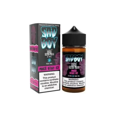 vape 5 nikotin Sadboy E-Liquid - Punch Berry Ice 100ml