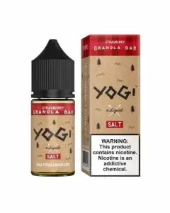 Yogi Salt E-Liquid - Strawberry Granola Bar 30ml with box