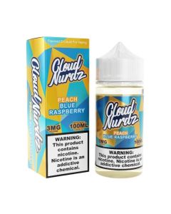 Cloud Nurdz E-Liquid - Peach Blue Raspberry 100ml