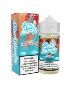 Cloud Nurdz Iced E-Liquid - Peach Dragonfruit 100ml