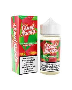 Cloud Nurdz E-Liquid - Sour Watermelon Strawberry 100ml