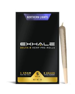 Exhale Wellness - Delta-8 THC Pre-Rolls - Northern Lights - 1 Gram (5-Pack)