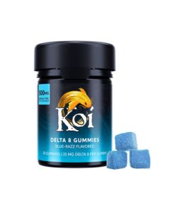Koi Delta 8 THC gummies - Blue Razz 500mg