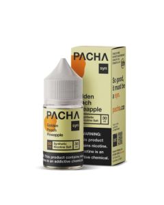 Pacha Salt E-Liquid - Golden Peach Pineapple 30ml