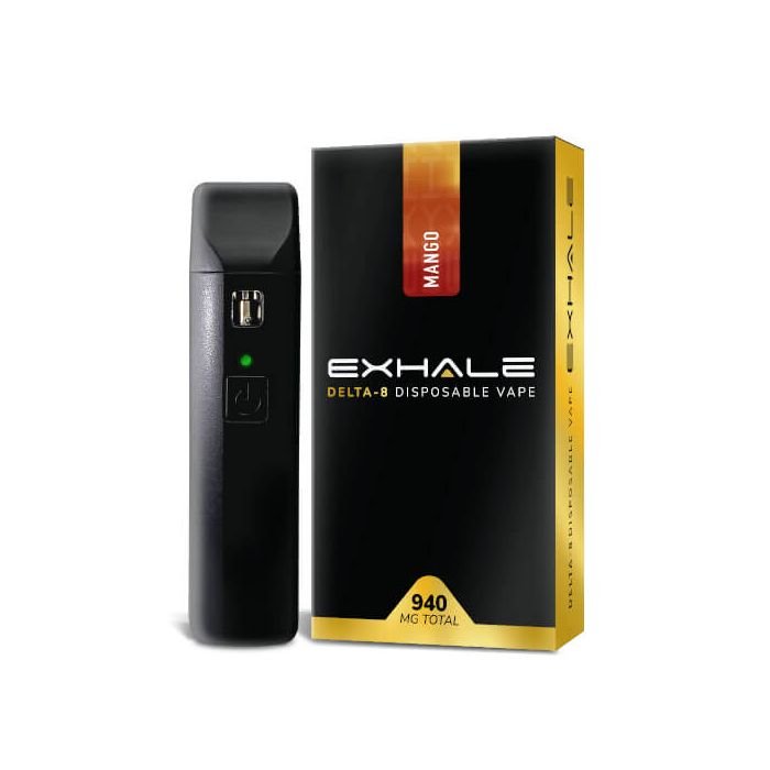 Exhale Wellness Delta8 THC Disposable Vape Mango 940MG
