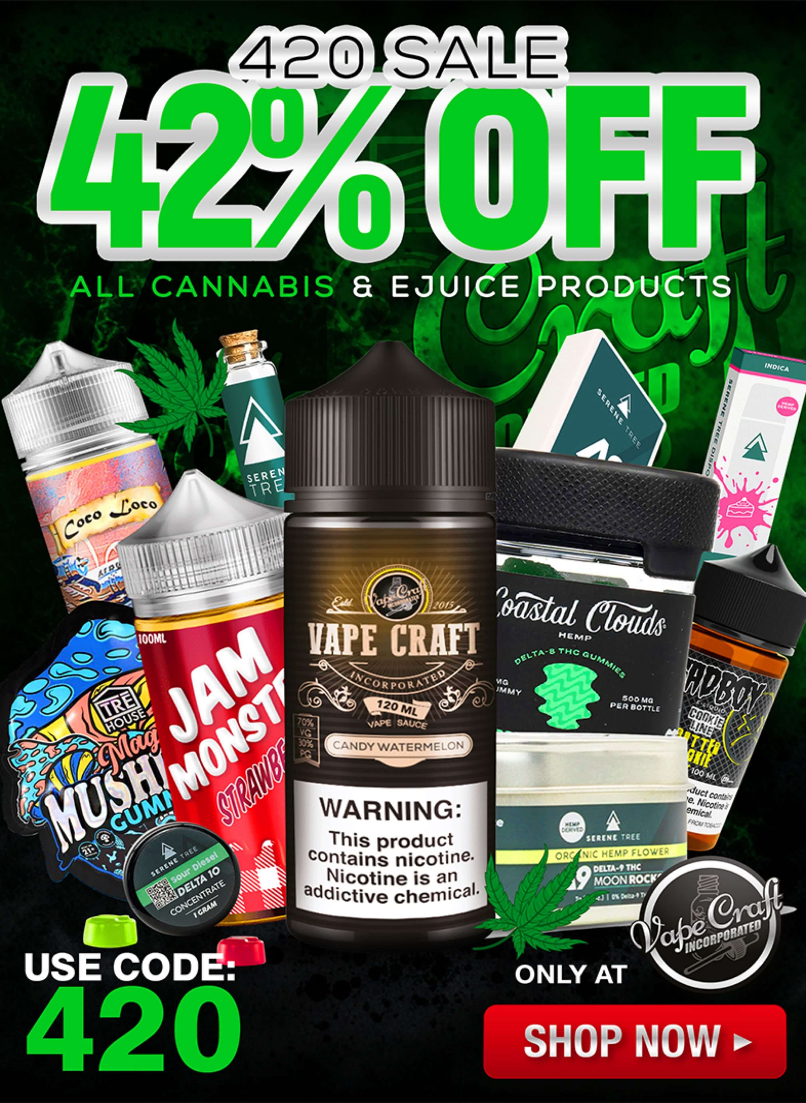 420 vape & cannabis sale