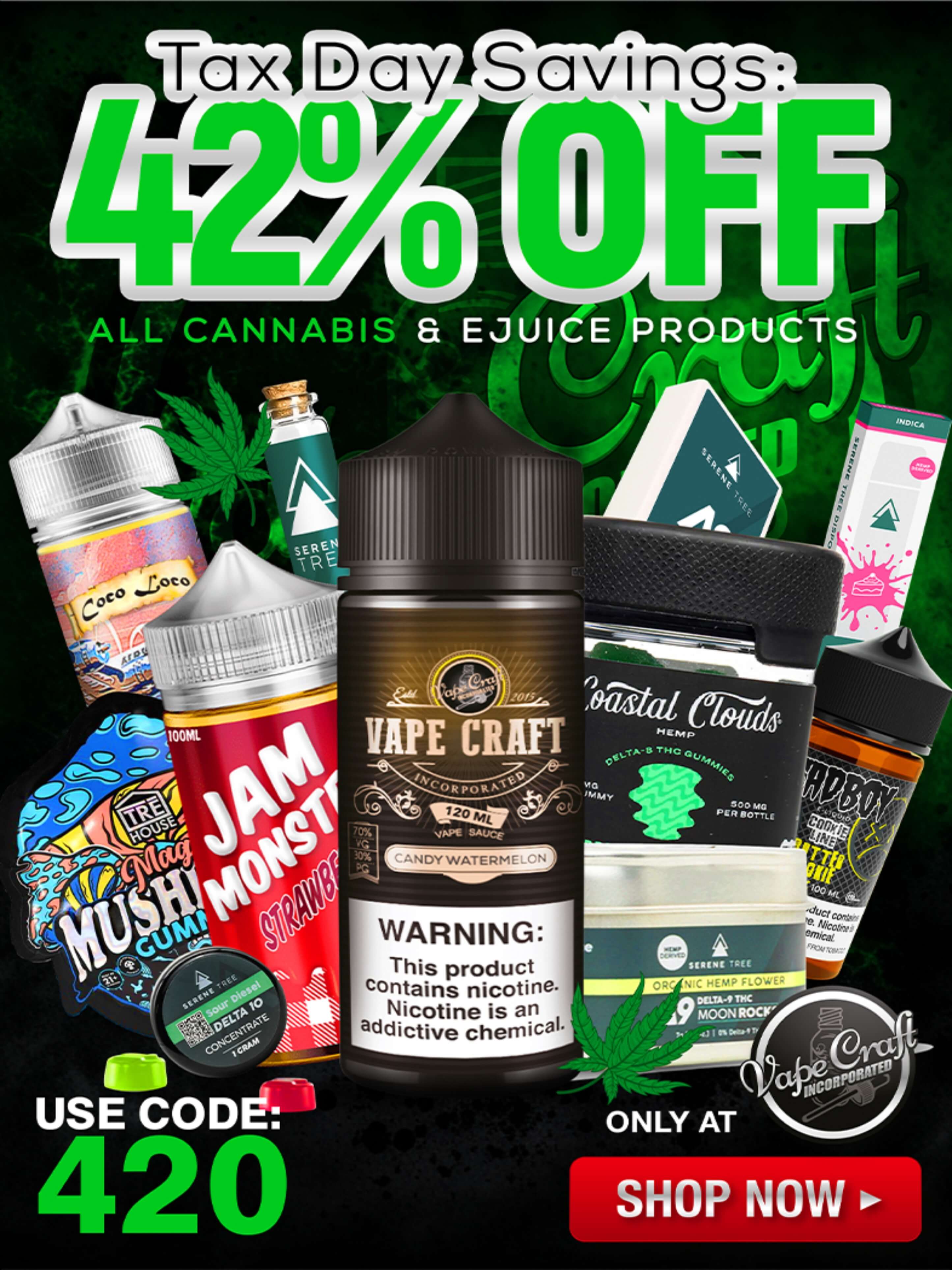 420 vape & cannabis sale