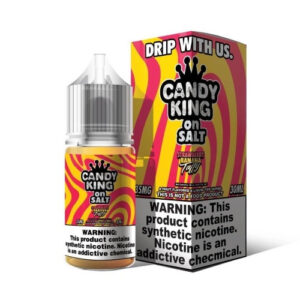 Candy King Salt E-Liquid – Strawberry Banana Taffy 30ml