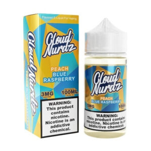 Cloud Nurdz E-Liquid – Peach Blue Raspberry 100ml