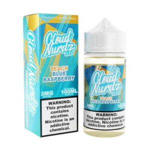 Cloud Nurdz Iced E-Liquid – Peach Blue Raspberry 100ml