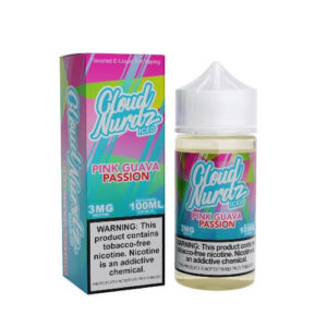 Cloud Nurdz Iced E-Liquid – Pink Guava 100ml