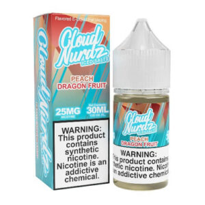 Cloud Nurdz Iced Salt E-Liquid – Peach Dragonfruit 30ml