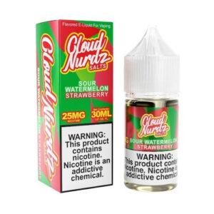 Cloud Nurdz Salt E-Liquid – Sour Watermelon Strawberry 30ml