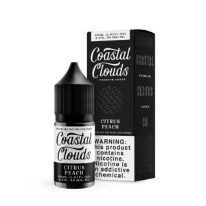 Coastal Clouds Salt E-liquid – Citrus Peach 30ml