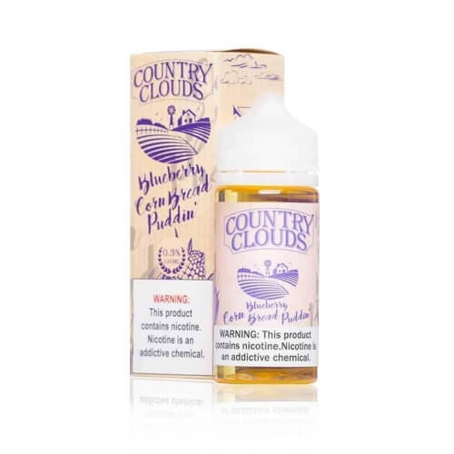 Country Clouds E-Liquid Blueberry Cornbread Puddin’ 100mL