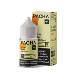 Pacha Salt E-Liquid – Golden Peach Pineapple 30ml