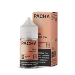 Pacha Salt E-Liquid – White Peach Ice 30ml